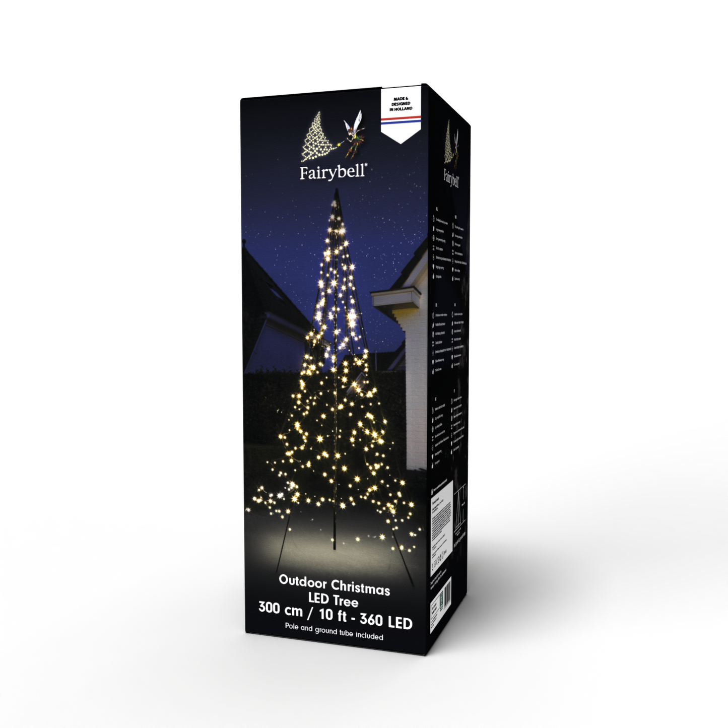 Fairybell | 10ft | 360 LED lights | Including pole | Warm white