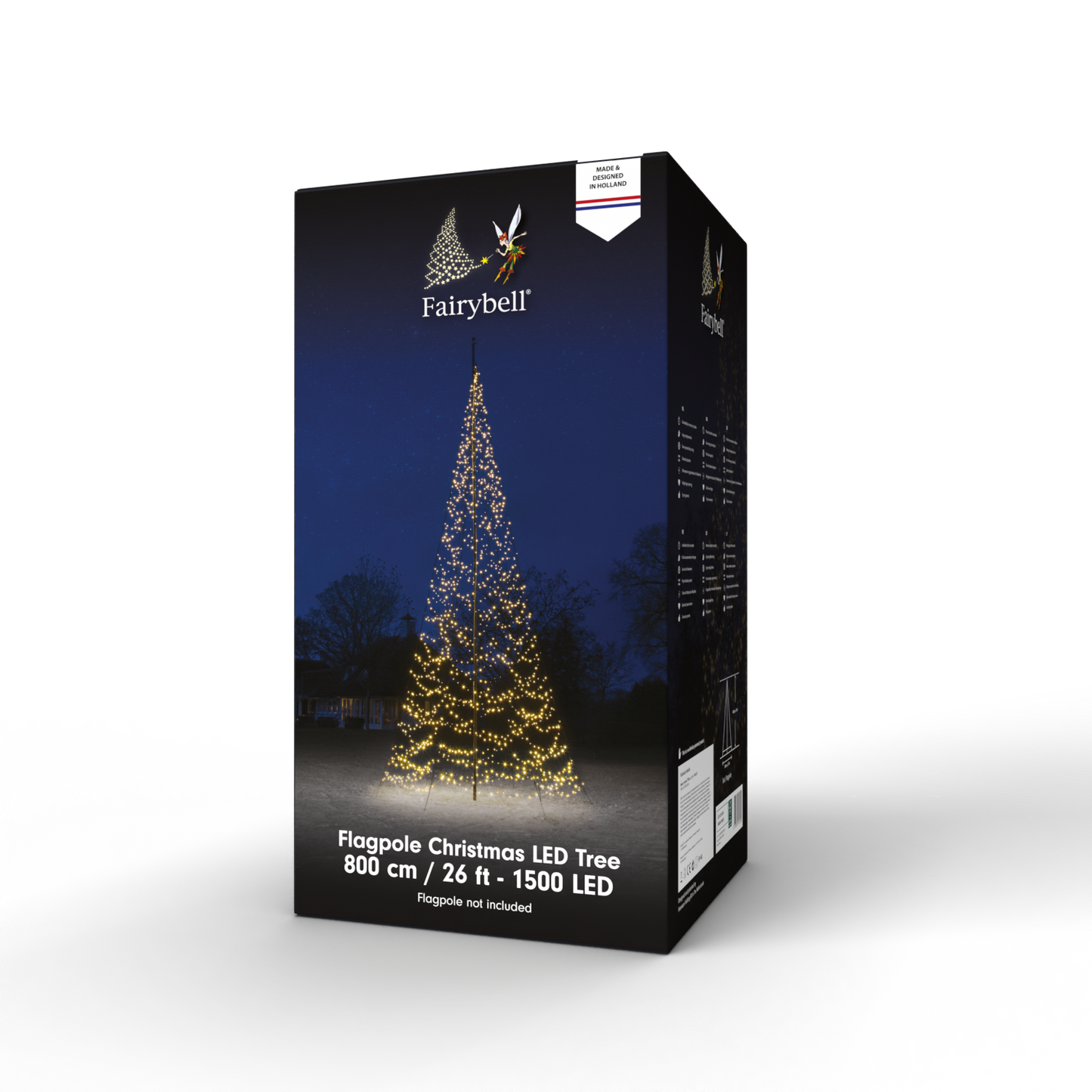 Fairybell | 26ft | 1,500 LED lights | Warm white