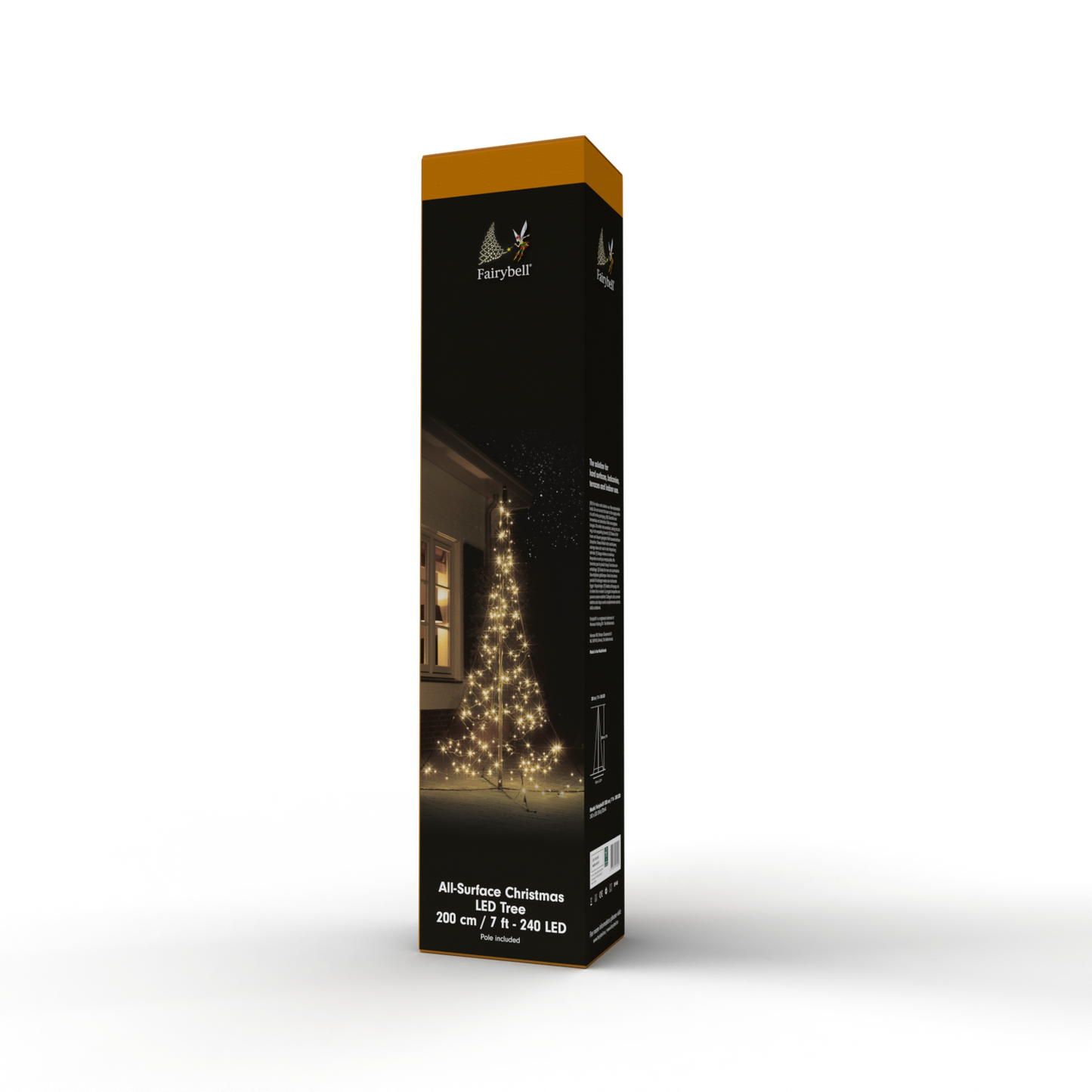 Fairybell All-Surface | 7 pies | 240 luces LED | Incluye mástil | Blanco cálido