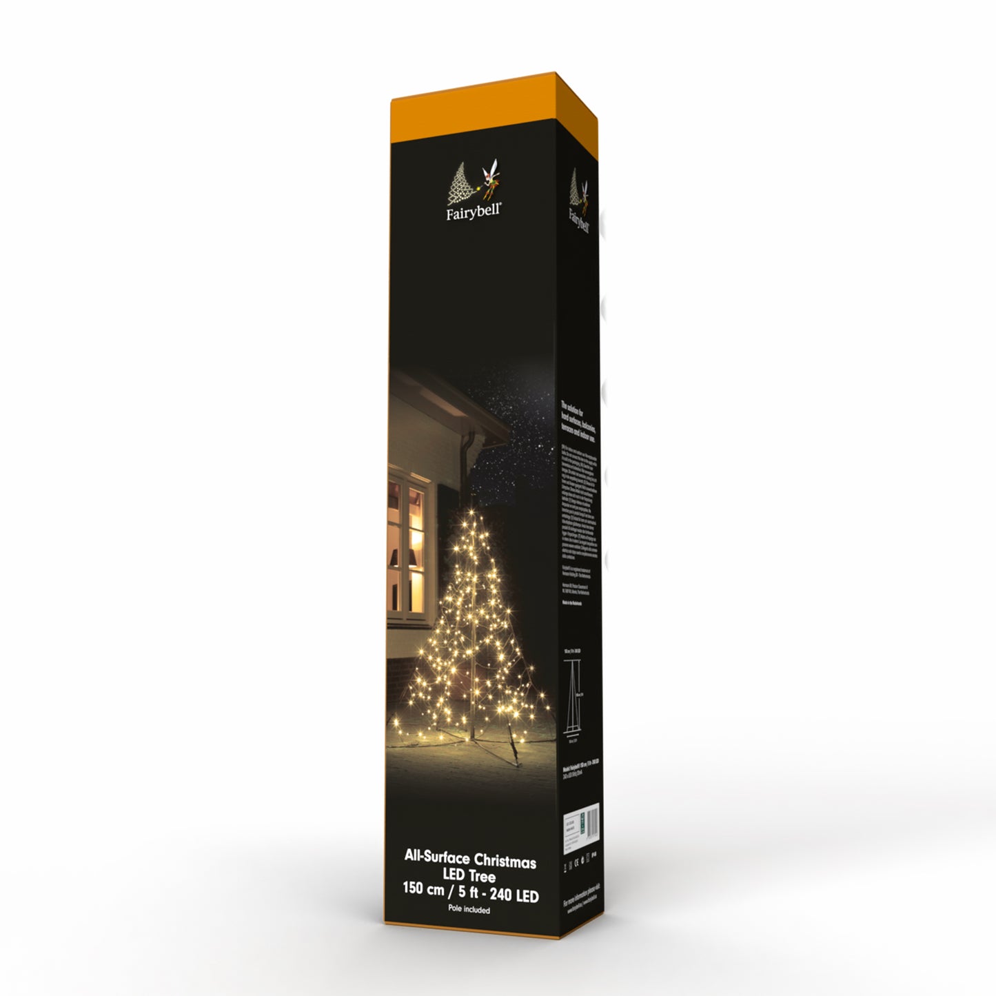 Fairybell All-Surface | 5ft | 240 LED lights | Including mast | Warm white
