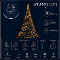 Fairybell Standard | 3 metros | 480 luces LED | Incluye mástil | Blanco cálido | Twinkle