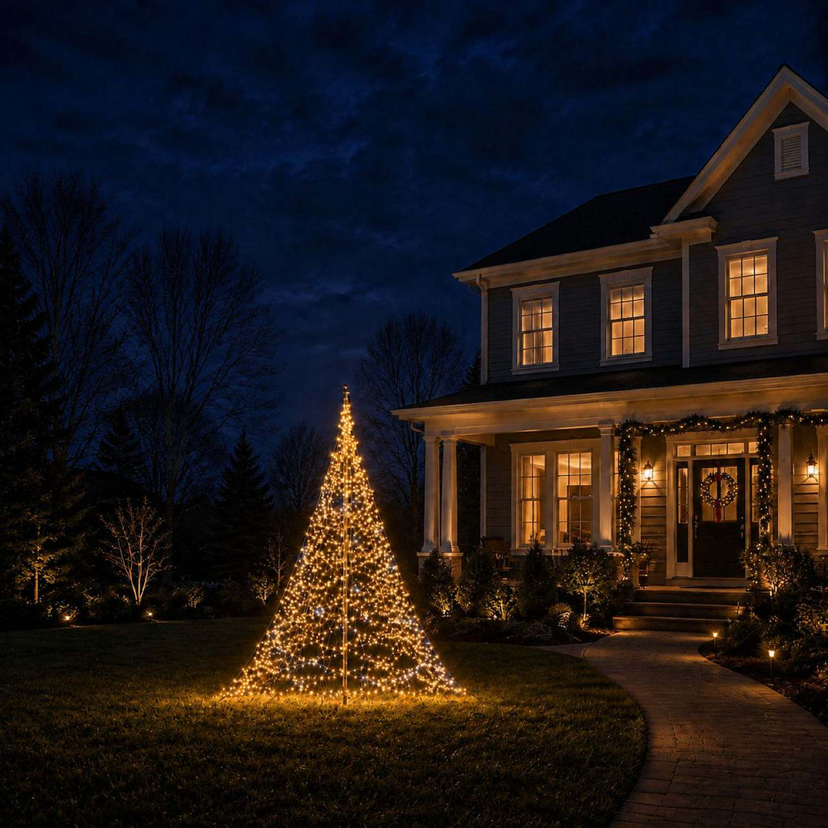 Fairybell Standard | 3 metros | 480 luces LED | Incluye mástil | Blanco cálido | Twinkle