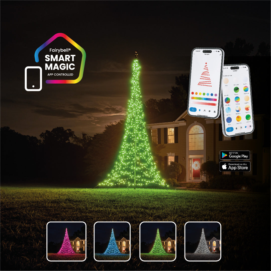 Fairybell Smart Magic | 13 pies | 864 luces LED | Incluye poste