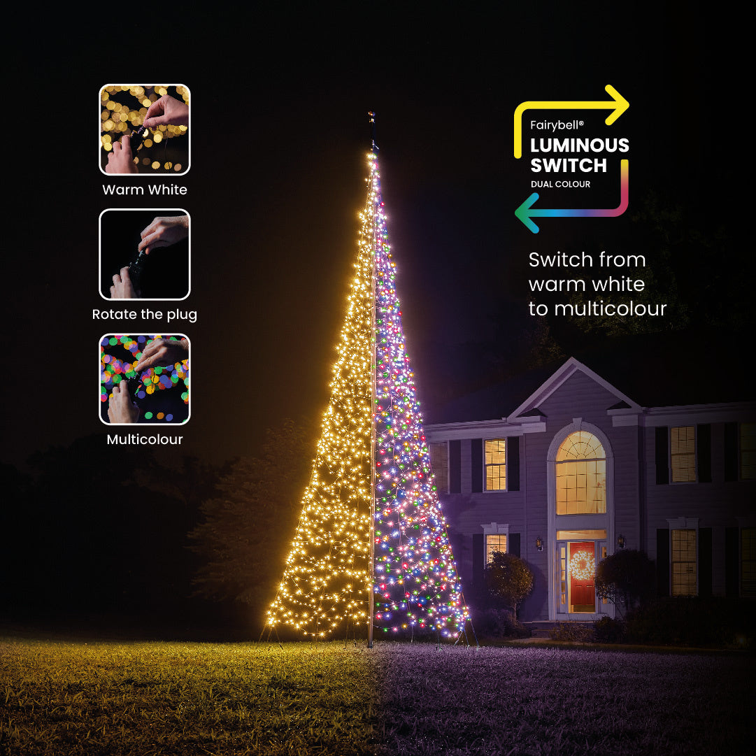 Interruptor luminoso Fairybell | 20 pies | 2000 luces LED