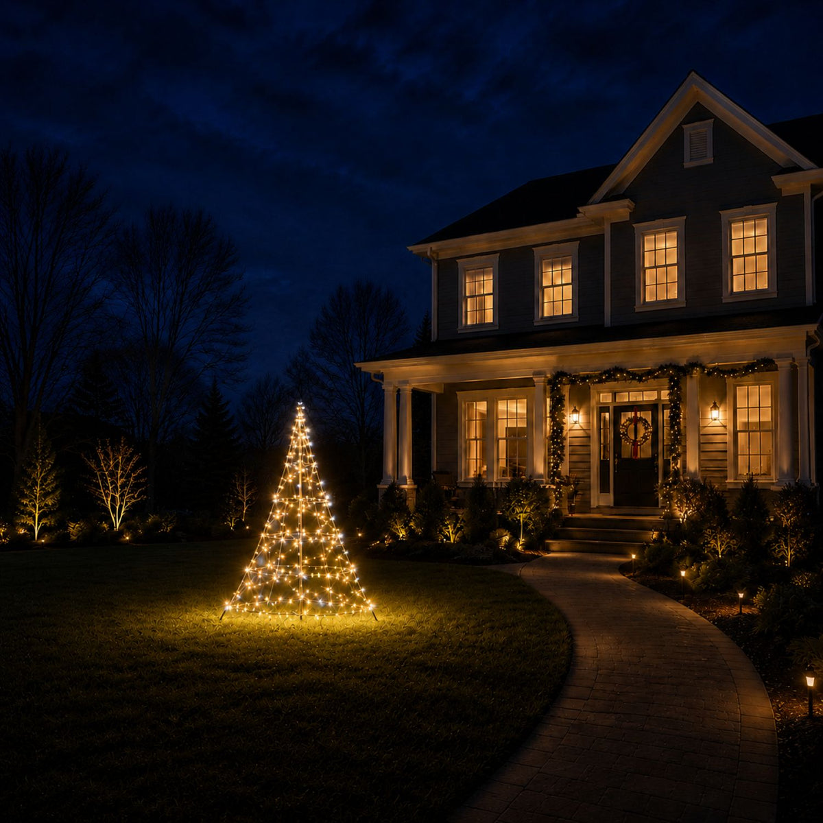 Fairybell Standard | 2 metros | 300 luces LED | Incluye mástil | Blanco cálido | Twinkle