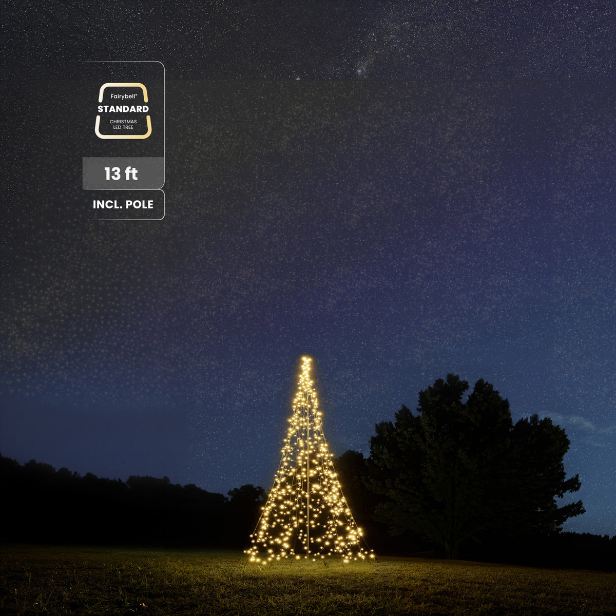 Fairybell Standard | 4 metros | 864 luces LED | Incluye mástil | Blanco cálido |