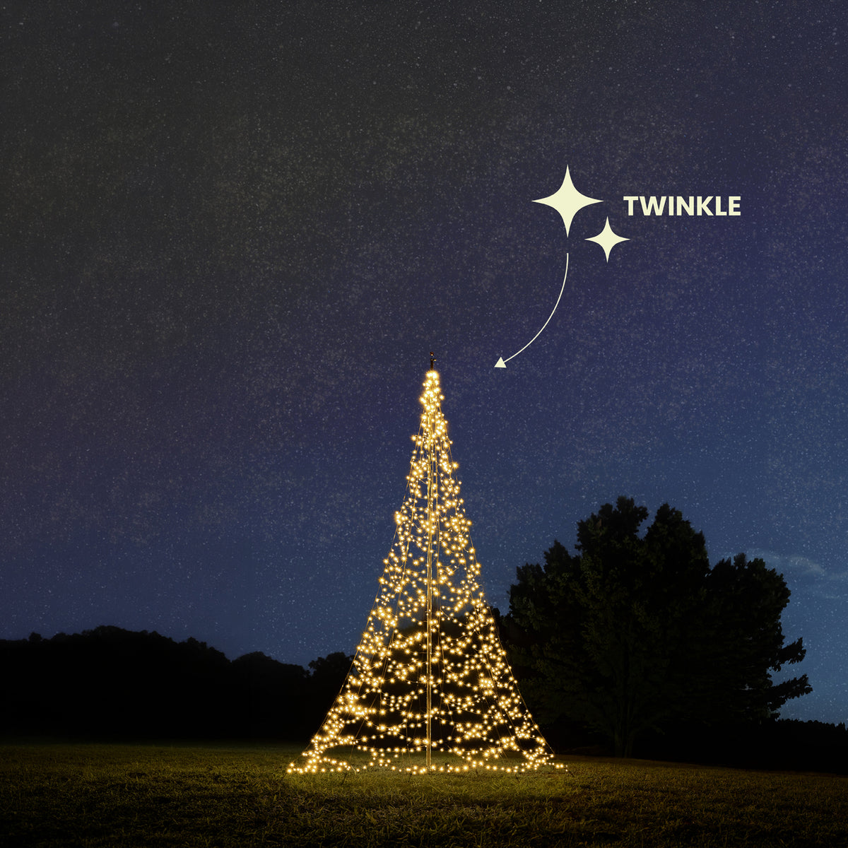 Fairybell Standard | 6 metros | 1200 luces LED | Blanco cálido | Twinkle