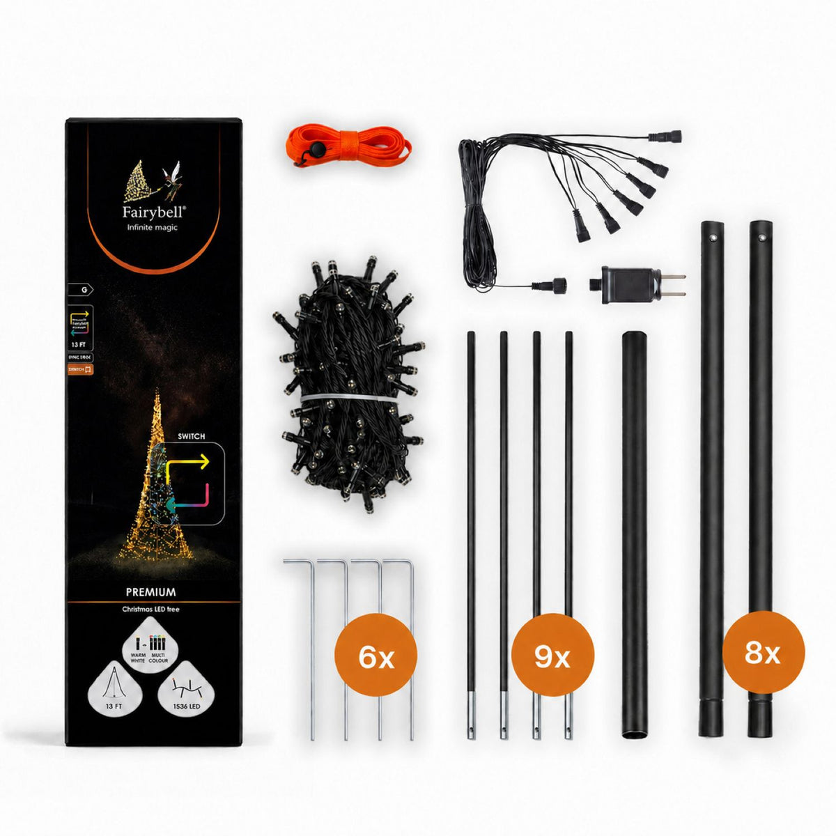 Fairybell Premium | 4 metros | 1536 luces LED | Luminous Switch |