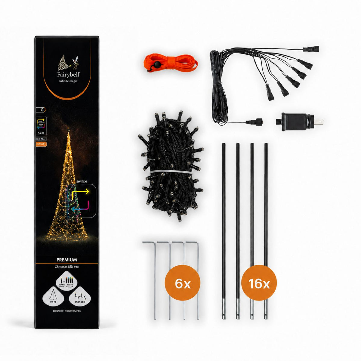 Fairybell Premium | 8 metros | 1536 luces LED | Luminous Switch |