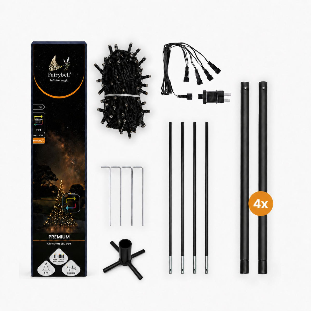 Fairybell Premium | All Surface | 2 metros | 256 luces LED | Luminous Switch |