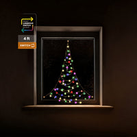 Fairybell Premium | Árbol de Navidad para Ventana | 1,25 metros | 64 luces LED | Luminous Switch |