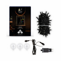 Fairybell Premium | Árbol de Navidad para Ventana | 1,25 metros | 64 luces LED | Luminous Switch |