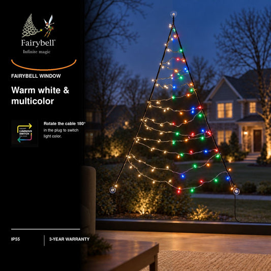 Árbol de ventana Fairybell Premium de 4 ft con 64 LED, foto de producto 7