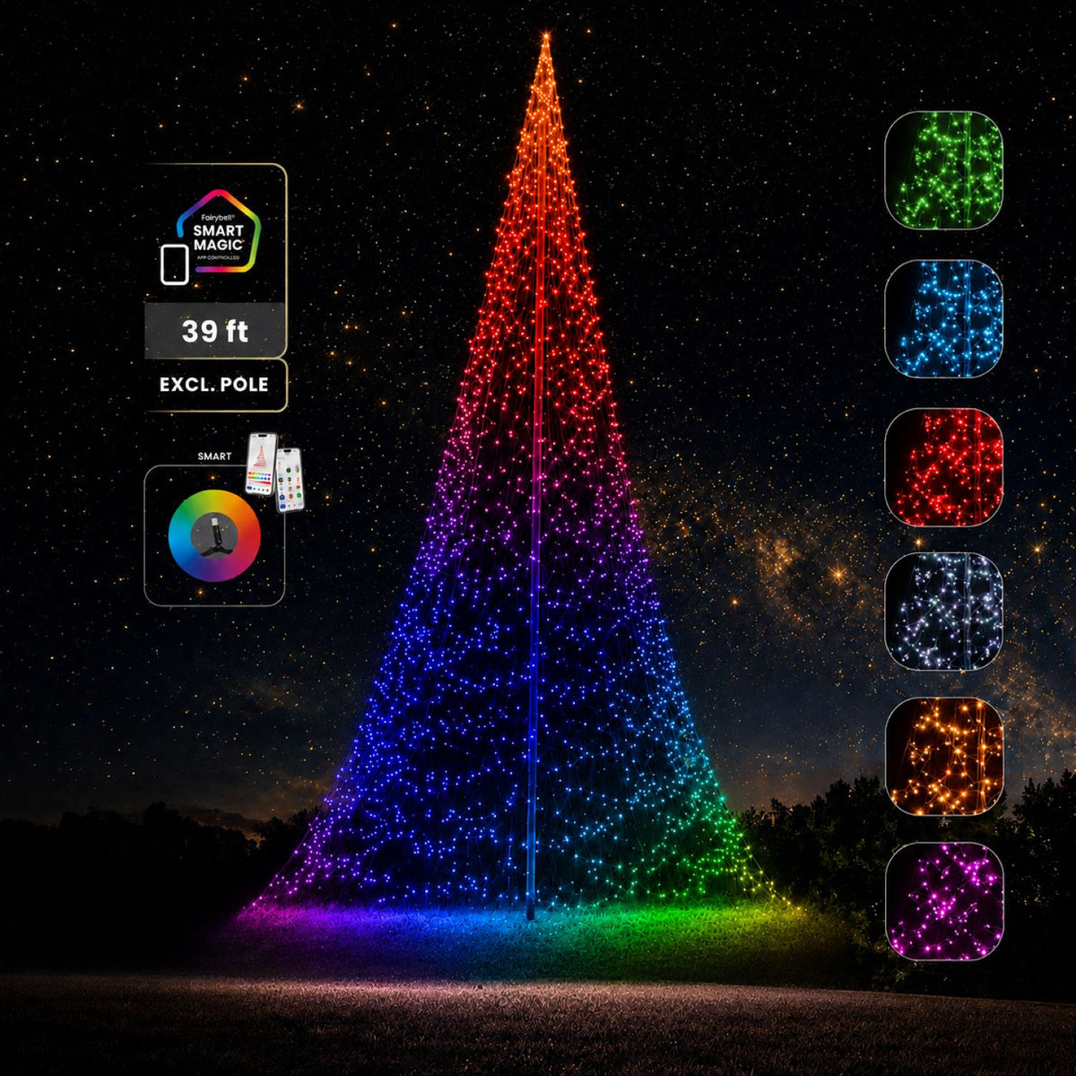 Pre-order | Fairybell Pro | 39ft | 2048 LED lights | Smart Magic |