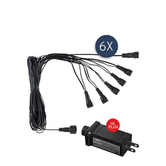 Fairybell Smart Magic | 26ft | Transformer and cable junction set | 6 connections