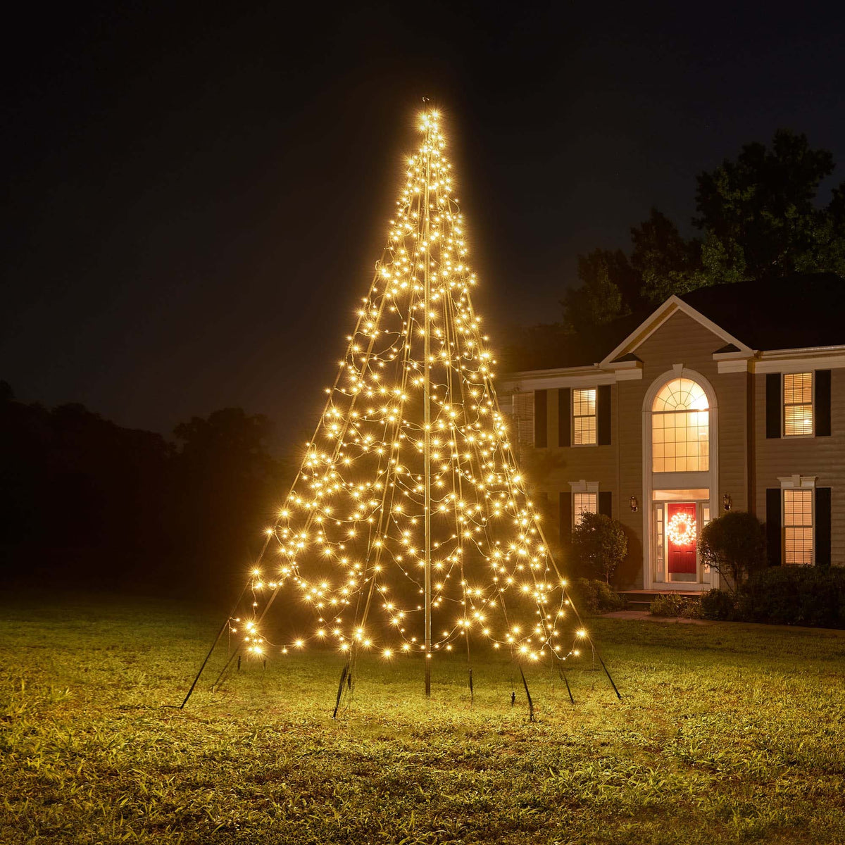 Christmas trees including pole