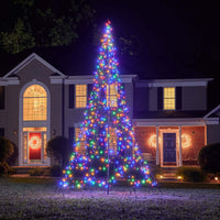 Campana de hadas | 13 pies | 640 luces LED | Incluye poste | Multicolor