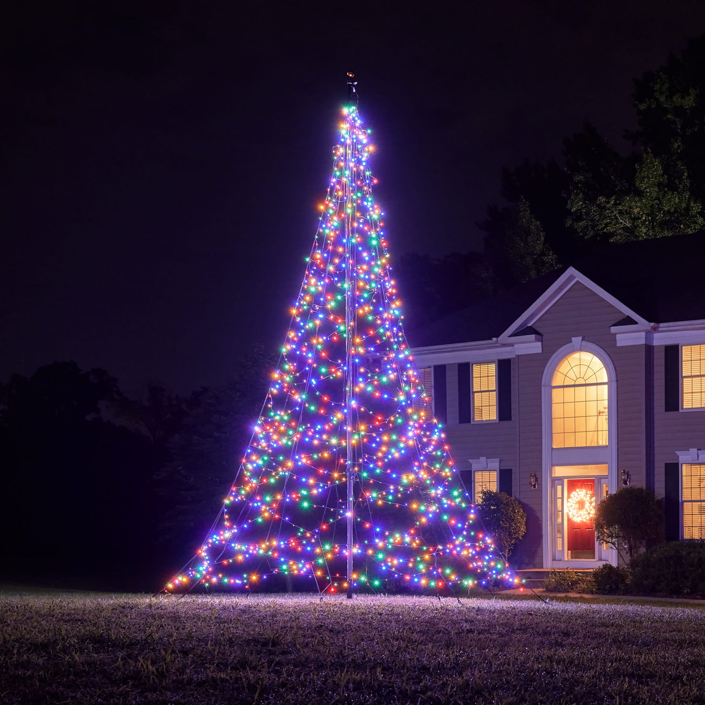 Interruptor luminoso Fairybell | 13 pies | 1500 luces LED | Incluye poste