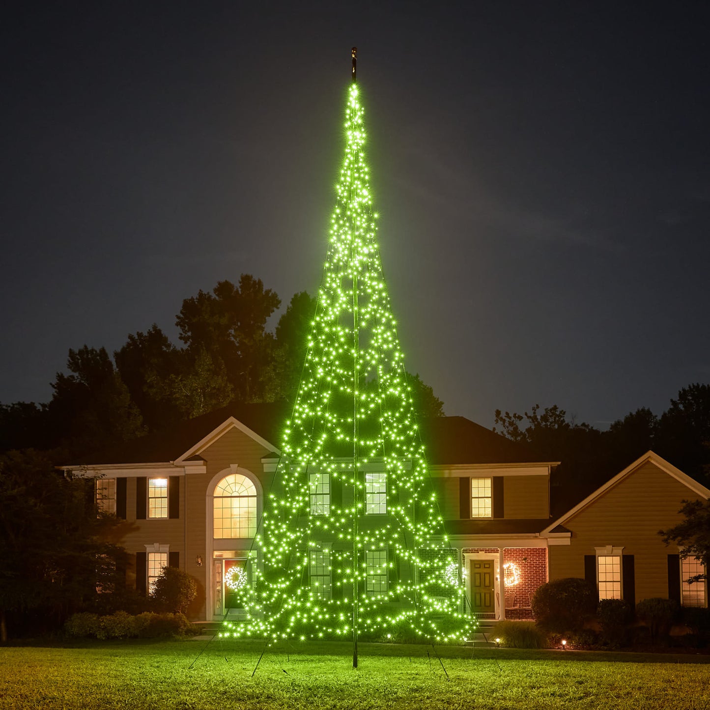Campana de hadas | 25 pies | 1500 luces LED | Verde